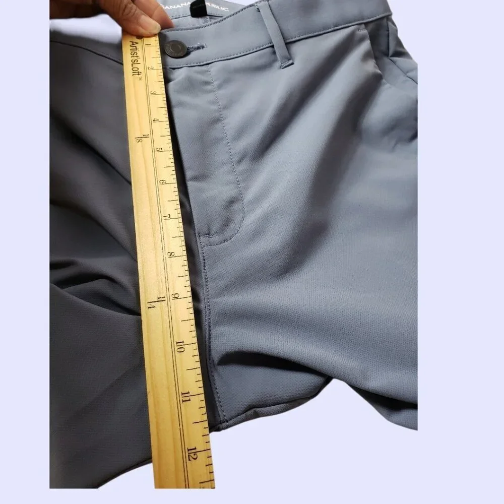 Banana Republic Mens Slim-Fit Dress Pants  Lightweight Blue 34/29